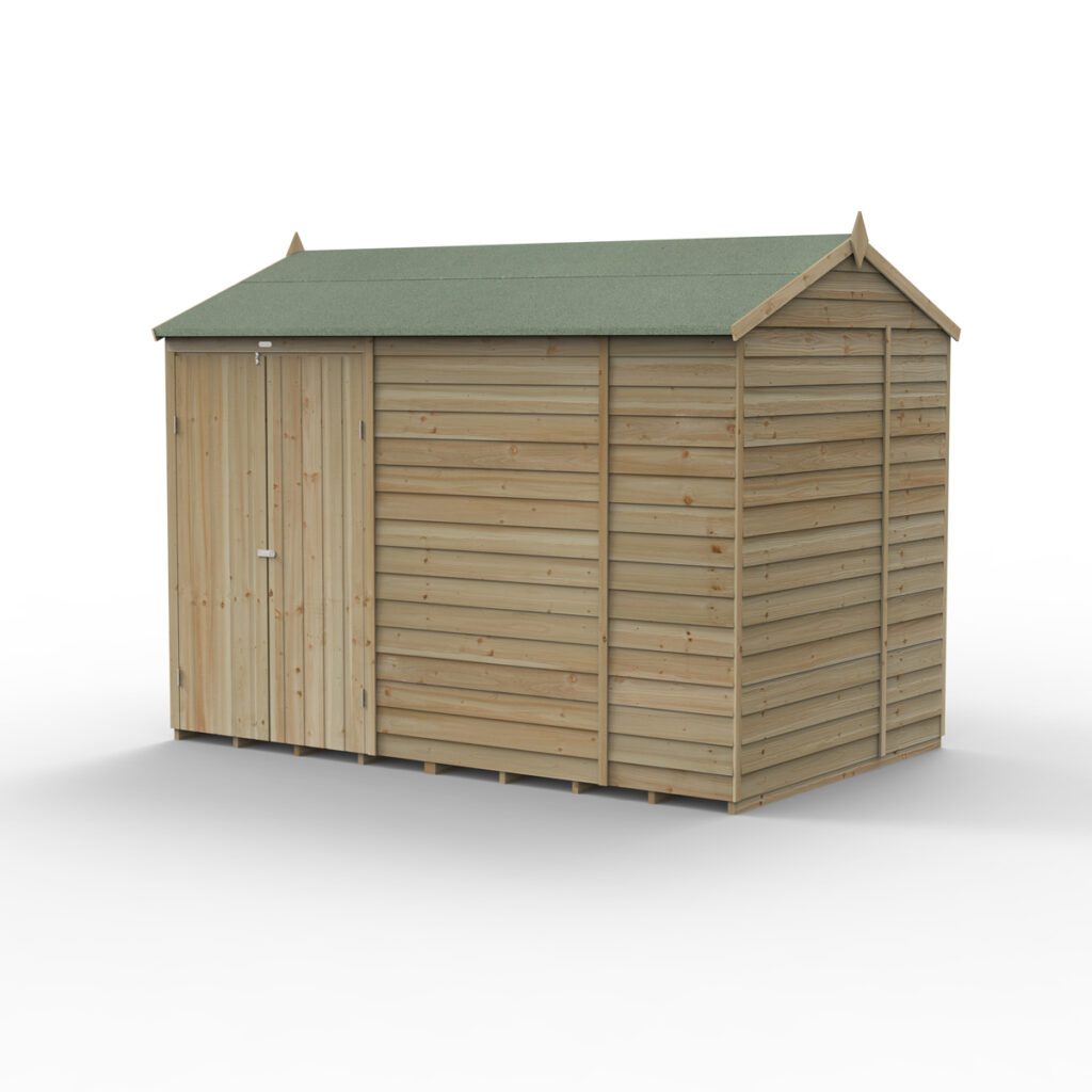 4LIFE Reverse Apex Shed 10×6 – Double Door – No Windows with Installation 5013053201251 2